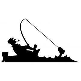 Girouette - Pécheur en barque vignette