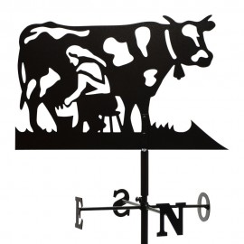 Girouette - Vache Holstein Fermière + Mat 1