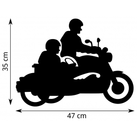 Girouette - Moto Side Car Guzzi V7 dimension