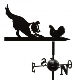 Girouette - Border Collie et Poule + Mat 2