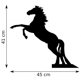 Girouette - Cheval Cabré dimension