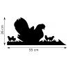 Girouette - Poule Poussins dimension