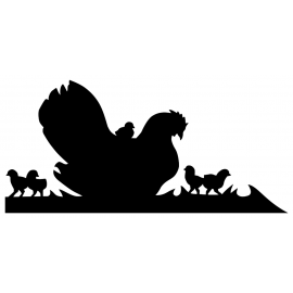 Girouette - Poule Poussins vignette