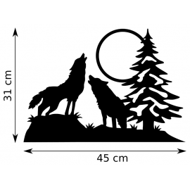 Girouette - Loups dimensions