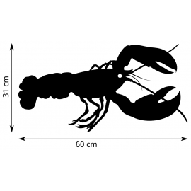 Girouette Homard dimension