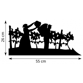 Girouette - Vigneronne et Vigneron - dimension