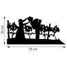 Girouette - Vigneronne et Vigneron - dimension