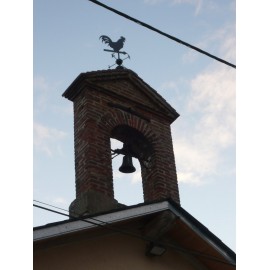 Photo Girouette - Coq Flèche sur base 21 au sommet d'un cloché