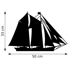 Girouette - Bateau La Zélée - Dimension