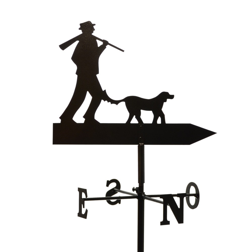 Cadeau,Chasseur Silhouettes Métal Girouette Toit Jardin Mont Yard