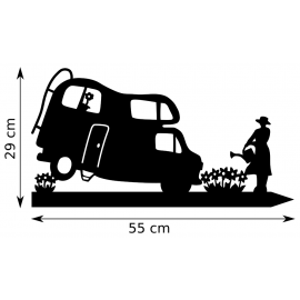 Girouette - Camping-car Jardinière - proportion