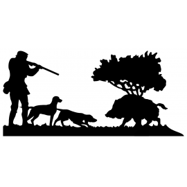 Girouette - Chasseur Chiens Sanglier - dimensions