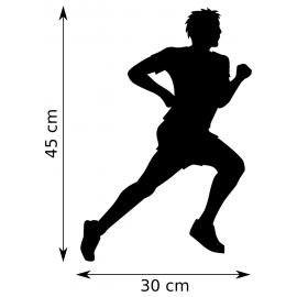 Girouette - coureur - dimensions