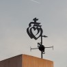 Girouette -  Photo Coeur Vendeen avec Mat 1 sur cheminée