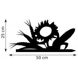 Girouette - Tournesol Maïs Blé - dimensions