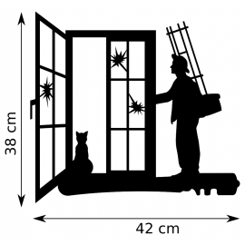 Girouette - Vitrier - dimensions