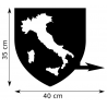 Girouette - Blason Carte Italie - dimensions