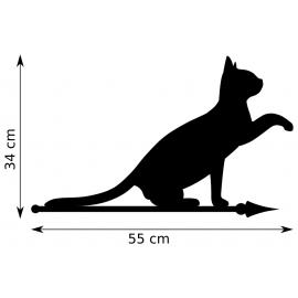 Chat Donne Patte - Dimensions