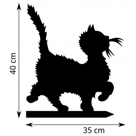 Girouette Chat Hirsute - Dimensions