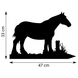 Girouette - Cheval Trait - dimensions