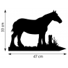 Girouette - Cheval Trait - dimensions