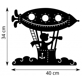 Girouette - Dirigeable Jules Vernes - Dimensions