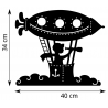 Girouette - Dirigeable Jules Vernes - Dimensions