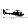 Girouette Hélicoptère Gazelle + Mat 1