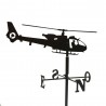 Girouette Hélicoptère Gazelle + Mat 1