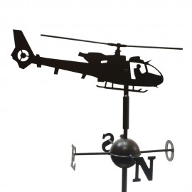 Girouette Hélicoptère Gazelle + Mat 1