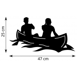 Girouette canoë - dimensions