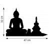 Girouette Bouddha - Dimensions