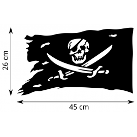 Girouette Drapeau Pirate