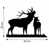 Girouette - Cerf qui Brame - dimensions