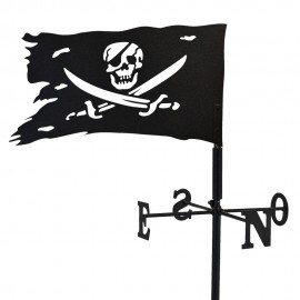 Girouette Drapeau Pirate + mat1