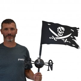 Girouette Drapeau Pirate - Proportions