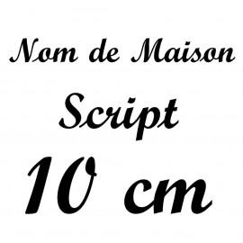 Nom de Maison Script T.10