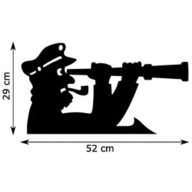 Girouette - Capitaine Longue Vue - dimensions