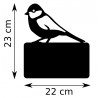 Numéro de Rue - Mésange - dimensions