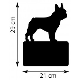 Numéro Rue Bouledogue Français - dimensions