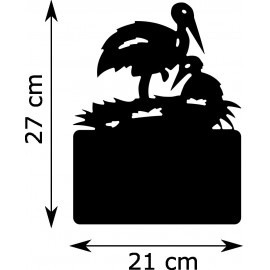 Numéro Rue - Cigogne - dimensions