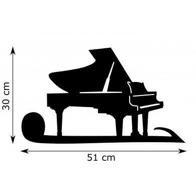Girouette - Piano à queue - dimensions