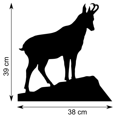 Girouette chamois - Dimensions