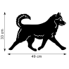 Girouette Husky Sibérien - Dimensions