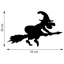 Girouette - Sorcière dimensios