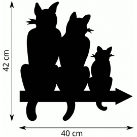 Girouette - Chat triple dimension